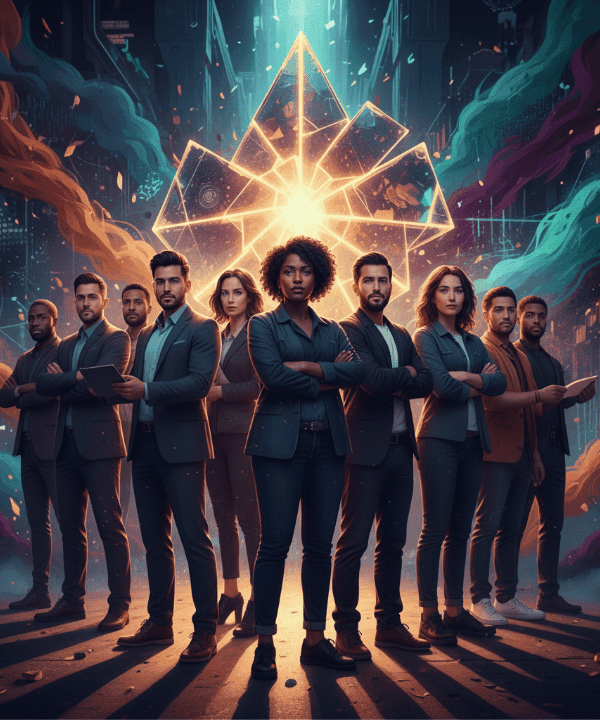 Diverse entrepreneurs gathering in The Flavor Room community